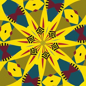 symetria #18,2019, (media mieszane) autorstwa Alex Caminker