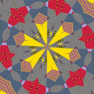 symetria #26,2019, (media mieszane) autorstwa Alex Caminker