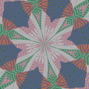 symetria #32,2019, (media mieszane) autorstwa Alex Caminker