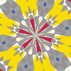 symetria #48,2019, (media mieszane) autorstwa Alex Caminker