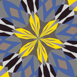symetria #55,2019, (media mieszane) autorstwa Alex Caminker