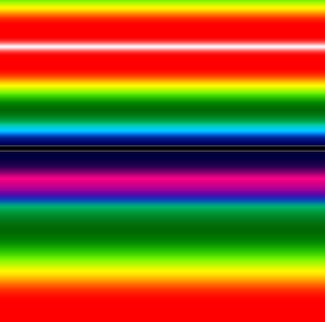dwa światy,2019,(gradient) autorstwa Alex Caminker