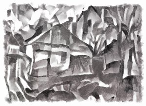 widok (czarny) #4,2016, autorstwa Alex Caminker
