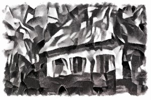 widok (czarny) #5,2016, autorstwa Alex Caminker