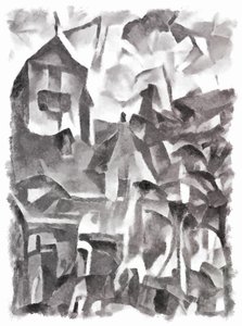 widok (czarny) #6,2016, autorstwa Alex Caminker