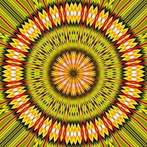 żółte oko, 2019, (cyfrowe) autorstwa Alex Caminker