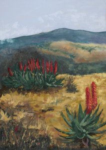 Red Aloes Desert Hills autorstwa Alex Cornell