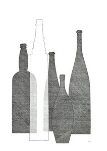 Butelki (Essolube) autorstwa Alex Dunn
