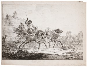 Pocztówka Trojka (kamień) autorstwa after Alexander Orlowski