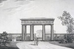 Brama Moich Drodzy Towarzysze Broni w Parku Katarzyny w Carskim Siole, 1822 autorstwa Alexander Andreyevich Thon