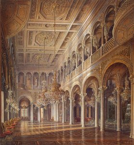 Wnętrza Małej Ermitażu, Sala Pawilonowa, poł. XIX w. autorstwa Alexander Chrisophorovich Kolb