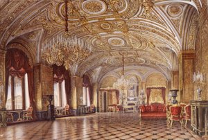 Wnętrza Pałacu Zimowego. Salon Złota, połowa XIX wieku. autorstwa Alexander Chrisophorovich Kolb