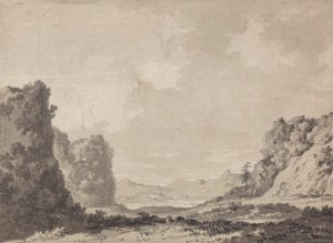 Dolina autorstwa Alexander Cozens