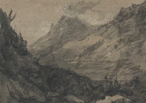 Polonês de paisagem montanhosa autorstwa Alexander Cozens