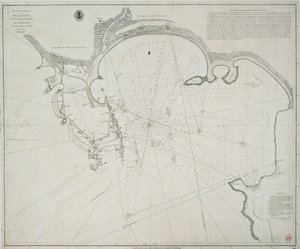 Mapa portu Point de Galle. Przebadany w styczniu i marcu 1800 r. przez kapitana Davida Inverarity. Któremu ta tablica jest podpisana przez jego najbardziej zobowiązanego A. Dalrymple