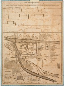 Miasto i okolice Sirengampatanne lub Seringapatnam wykonane na prośbę chirurga Roberta Adamsa przez Alexandra Cesarsa LeGou 1775.