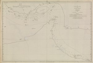 Plany portów, Dalrymple, Alexander opublikowane w 1791 r. Numer identyfikacyjny 41167-2001 Mapa lotnicza części Zatoki Perskiej, częściowo poprawiona przez porucznika Edwarda Harveya 1778 r.