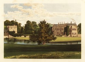 Zamek Broughton, Oxfordshire, Anglia. autorstwa Alexander Francis (after) Lydon