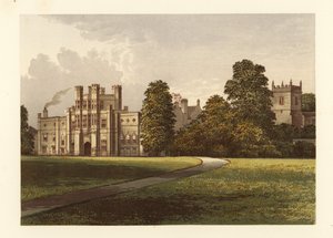 Coughton Court, Warwickshire, Anglia. autorstwa Alexander Francis (after) Lydon