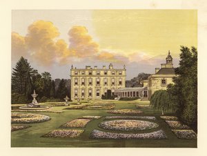 Ditchley House i ogrody, Oxfordshire, Anglia.