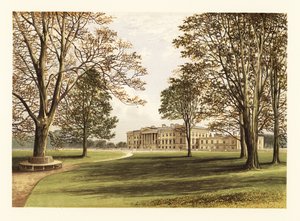 Pałac Hamiltona, Lanarkshire, Szkocja. ,1880 (grawerowanie)