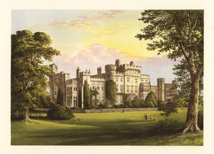 Zamek Hawarden, Flintshire, Walia. autorstwa Alexander Francis (after) Lydon