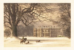 Howsham Hall, Yorkshire, Anglia. ,1880 (grawerowanie) autorstwa Alexander Francis (after) Lydon