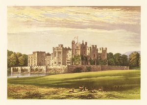 Zamek Raby, Durham, Anglia. autorstwa Alexander Francis (after) Lydon