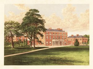 Trafalgar House, Wiltshire, Anglia. ,1880 (grawerowanie) autorstwa Alexander Francis (after) Lydon