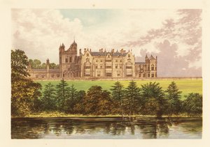 Worsley New Hall, Lancashire, Anglia. autorstwa Alexander Francis (after) Lydon
