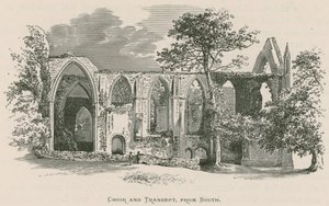Bolton Priory, Chór i Transept, z południa autorstwa Alexander Francis Lydon