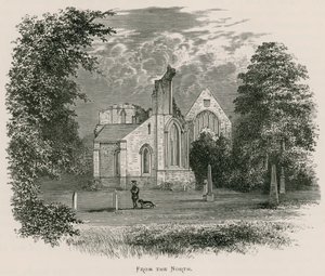 Opactwo Dryburgh, od północy autorstwa Alexander Francis Lydon
