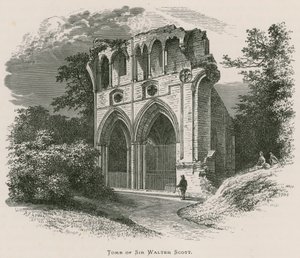 Opactwo Dryburgh, grób Sir Waltera Scotta autorstwa Alexander Francis Lydon