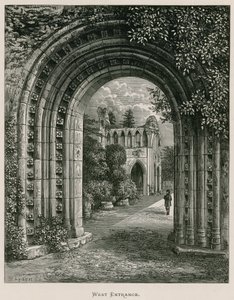 Opactwo Dryburgh, wejście zachodnie autorstwa Alexander Francis Lydon