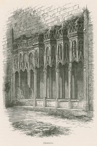 Furness Abbey, Sedilia autorstwa Alexander Francis Lydon