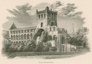 Opactwo Jedburgh, od południowego wschodu autorstwa Alexander Francis Lydon