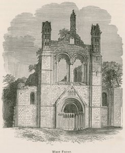 Opactwo Kirkstall, front zachodni autorstwa Alexander Francis Lydon
