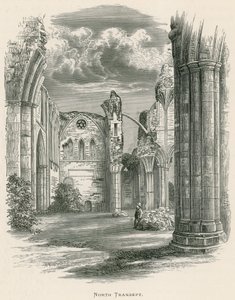 Opactwo Melrose, Północny Transept autorstwa Alexander Francis Lydon