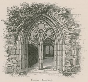 Opactwo Tintern, drzwi do zakrystii autorstwa Alexander Francis Lydon