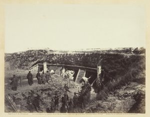Ambona, Fort Fisher, Karolina Północna, styczeń 1865 r. autorstwa Alexander Gardner