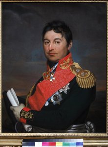 Generał Alexandre Dmitrievitch Balachov - Portret generała Aleksandra Dmitriyevicha Balashova (1770-1837) - Alexander Grigoryevich Varnek (1782-1843). olej na płótnie autorstwa Alexander Grigoryevich Vanek