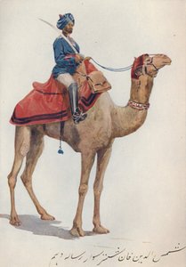 Wielbłąd-Sowar z 10. Ułanów bengalskich, ok. 1880 1905.