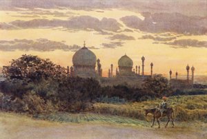 Zachód słońca za Ibrahimem Roza, Bijapur