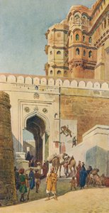 Wejście do pałacu, Jodhpur, ok. 1880 1905.