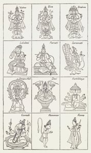 Panteon hinduski autorstwa Alexander Henry Hallam Murray