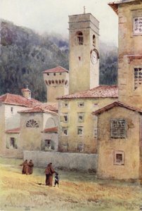 Vallombrosa, Opactwo (kolor lito) autorstwa Alexander Henry Hallam Murray