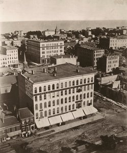 Widok na południowy wschód z kopuły gmachu sądu w Chicago
