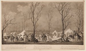 Biwak Kozaków na Avenue des Champs-Elysées w Paryżu w marcu 1814, 1814