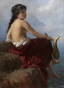 Safona na klifie Lefkady, 1889 autorstwa Alexander Izmailov