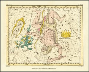 1822 - Alexander Jamieson - Corona Borealis, Herkules i Cerber oraz Lyra autorstwa Alexander Jamieson